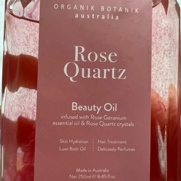 Organik Botanik Australia Rose Quartz Beauty Oil 8.45 fl oz 250ml New - Picture 3 of 3